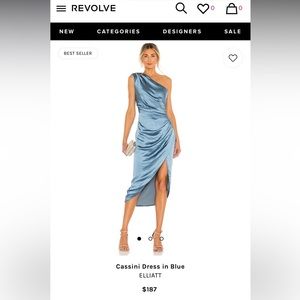 Cassini Dress in Blue ELLIATT. NWT. Purchased from Revolve 3 weeks ago.